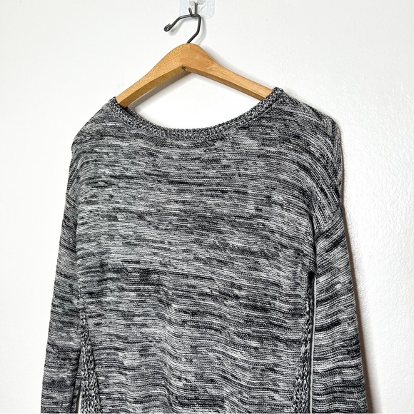 Ann Taylor LOFT Womens Classic Marled Knit Neutral Grey Black Sweater XS - Picture 3 of 8